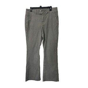 American Eagle High Rise Corduroy Pants Women’s Size 16 Gray Flap Pocket New